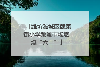 潍坊潍城区健康街小学跳蚤市场燃爆“六一”