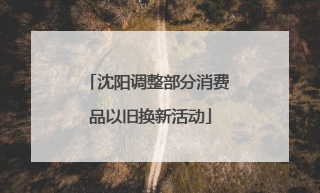 沈阳调整部分消费品以旧换新活动