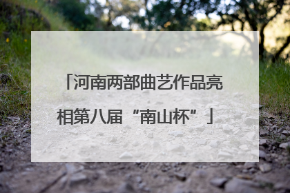 河南两部曲艺作品亮相第八届“南山杯”