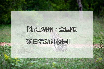 浙江湖州：全国低碳日活动进校园