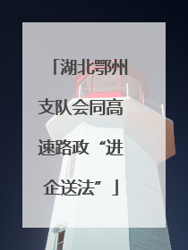 湖北鄂州支队会同高速路政“进企送法”