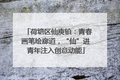 荷塘区仙庾镇：青春画笔绘廊道，“仙”进青年注入创意动能