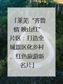 莱芜“齐鲁情 映山红”片区：打造全域景区化乡村、红色旅游新名片