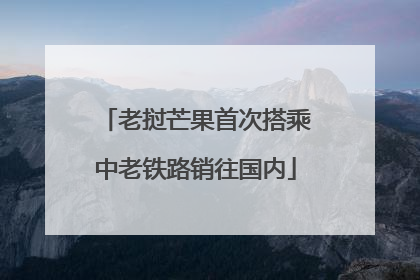 老挝芒果首次搭乘中老铁路销往国内