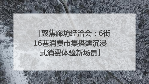 聚焦廊坊经洽会：6街16巷消费市集搭建沉浸式消费体验新场景