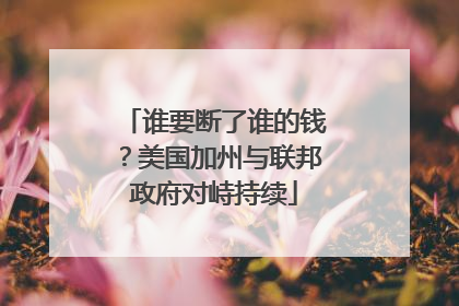 谁要断了谁的钱？美国加州与联邦政府对峙持续