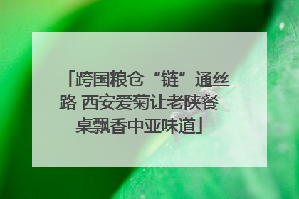 跨国粮仓“链”通丝路 西安爱菊让老陕餐桌飘香中亚味道