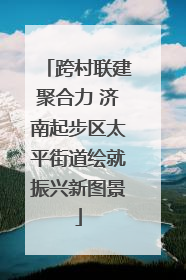 跨村联建聚合力 济南起步区太平街道绘就振兴新图景