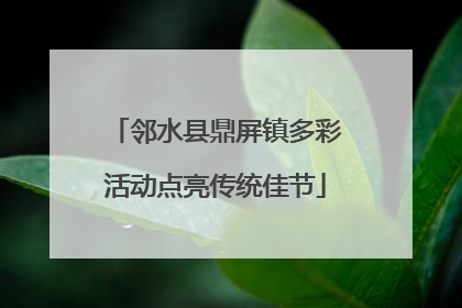 邻水县鼎屏镇多彩活动点亮传统佳节