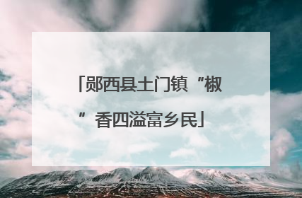 郧西县土门镇“椒”香四溢富乡民