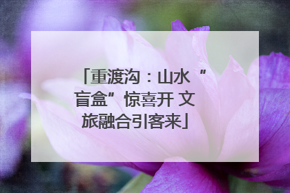 重渡沟：山水“盲盒”惊喜开 文旅融合引客来