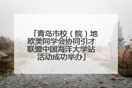 青岛市校（院）地欧美同学会协同引才联盟中国海洋大学站活动成功举办