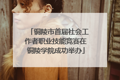 铜陵市首届社会工作者职业技能竞赛在铜陵学院成功举办