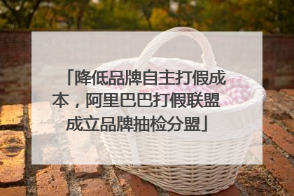 降低品牌自主打假成本，阿里巴巴打假联盟成立品牌抽检分盟