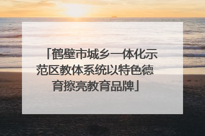 鹤壁市城乡一体化示范区教体系统以特色德育擦亮教育品牌