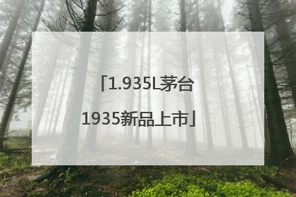 1.935L茅台1935新品上市