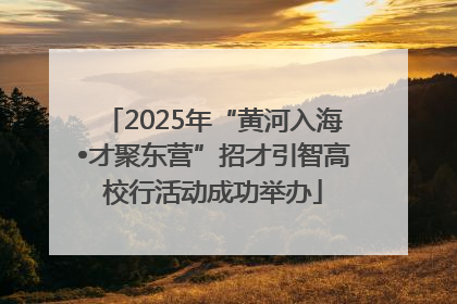2025年“黄河入海•才聚东营”招才引智高校行活动成功举办