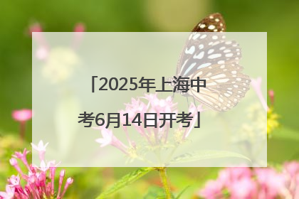2025年上海中考6月14日开考