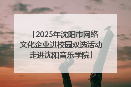 2025年沈阳市网络文化企业进校园双选活动走进沈阳音乐学院