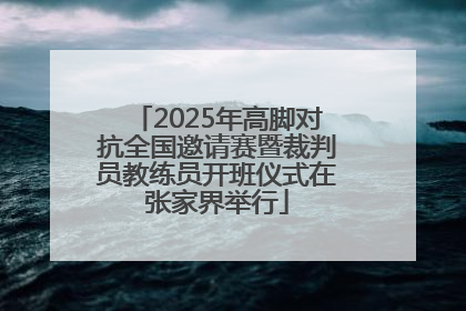 2025年高脚对抗全国邀请赛暨裁判员教练员开班仪式在张家界举行