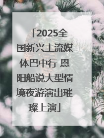 2025全国新兴主流媒体巴中行 恩阳船说大型情境夜游演出璀璨上演