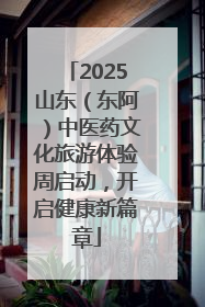 2025山东（东阿）中医药文化旅游体验周启动，开启健康新篇章