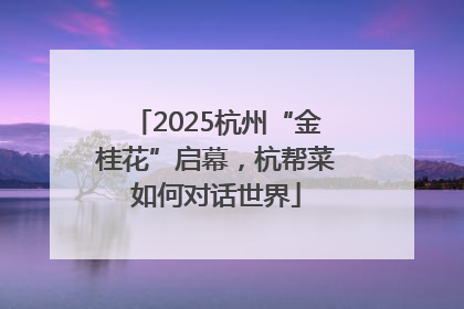 2025杭州“金桂花”启幕，杭帮菜如何对话世界