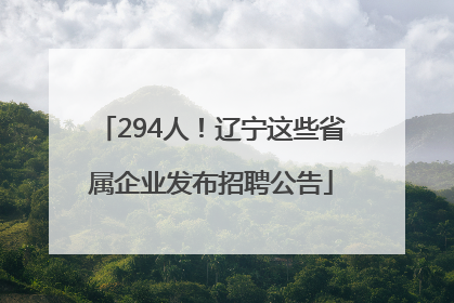 294人！辽宁这些省属企业发布招聘公告