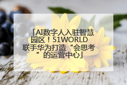 AI数字人入驻智慧园区！51WORLD联手华为打造“会思考”的运营中心