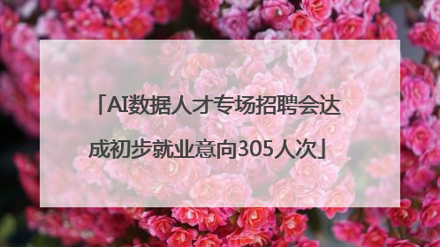 AI数据人才专场招聘会达成初步就业意向305人次